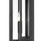 Z-Lite Lucian 2 Light Outdoor Wall Sconce, Black & Clear 598M-BK - alternate 2